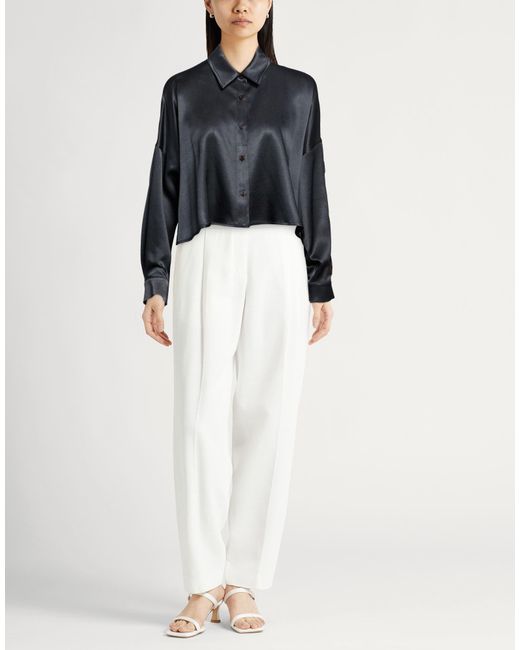 Alysi Black Chocolat Shirt Viscose, Virgin Wool, Cotton