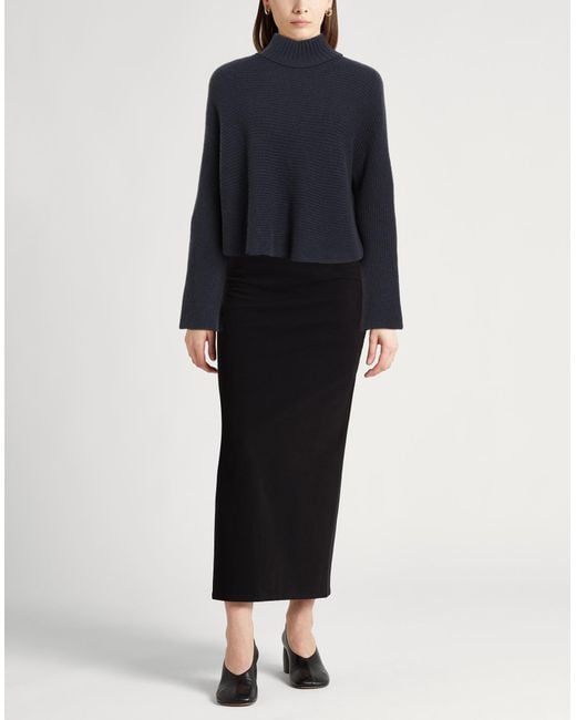 Alysi Blue Midnight Turtleneck Merino Wool