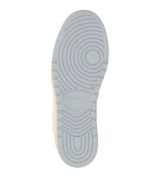 Rhude White Sneakers Leather for men