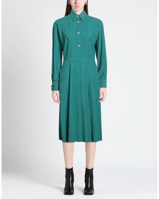 Massimo Alba Green Midi Dress