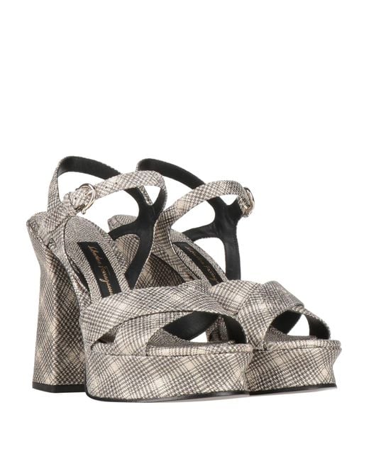 Ferragamo Metallic Sandals