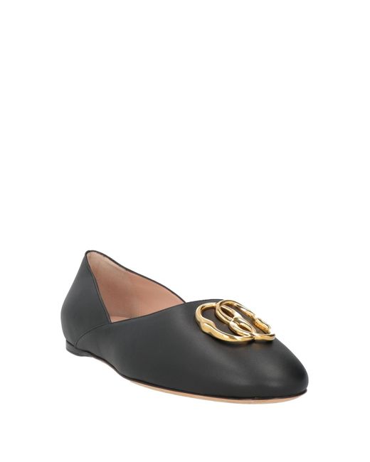 Bally Gray Ballet Flats