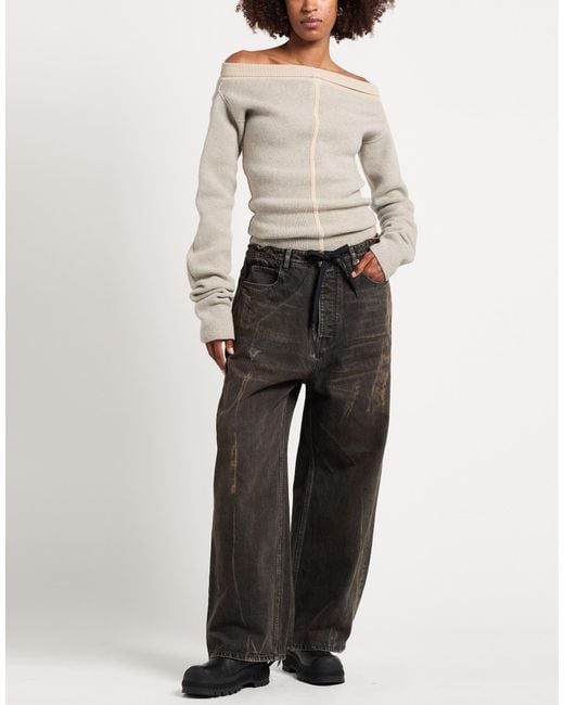 Rick Owens White Turtlenecks