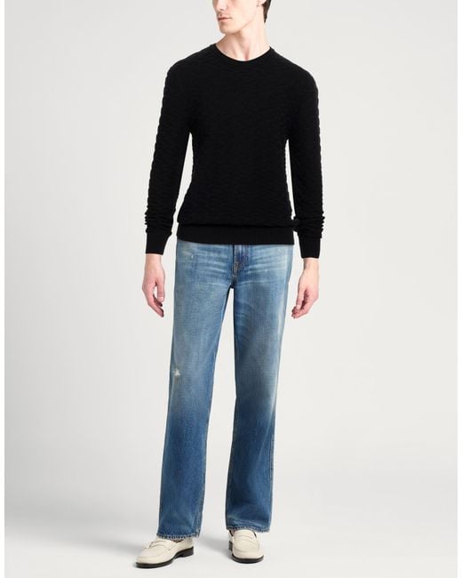 Pullover Giorgio Armani de hombre de color Black