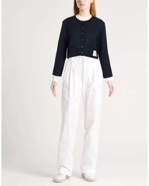 Thom Browne Blue Cardigan Cotton