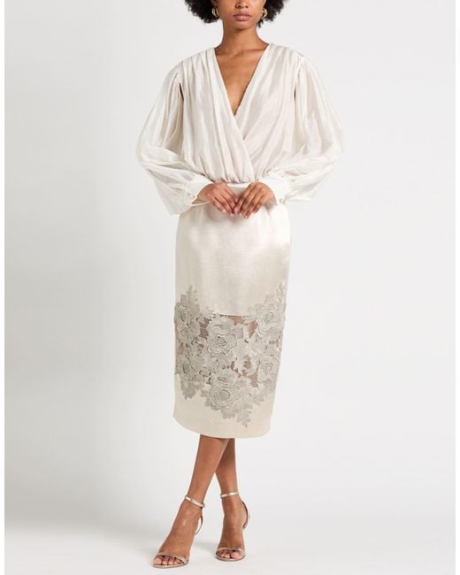 Antonio Marras White Midi Skirt