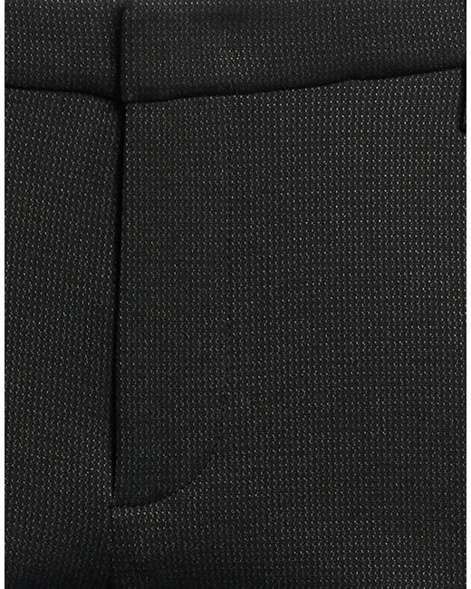 Dondup Black Pants Viscose, Polyester, Polyamide, Elastane for men