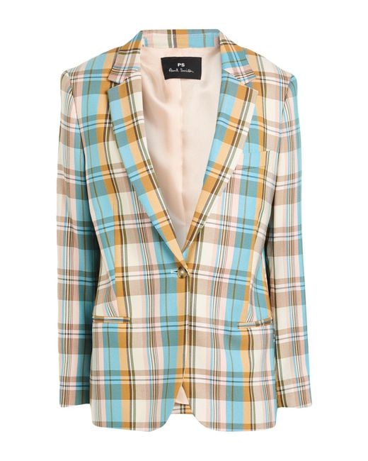 Paul Smith Blue Blazer Viscose, Elastane