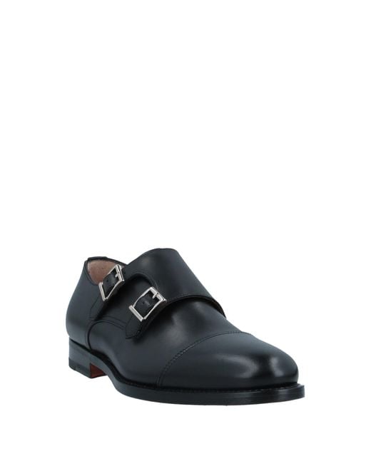 Santoni Black Loafer for men