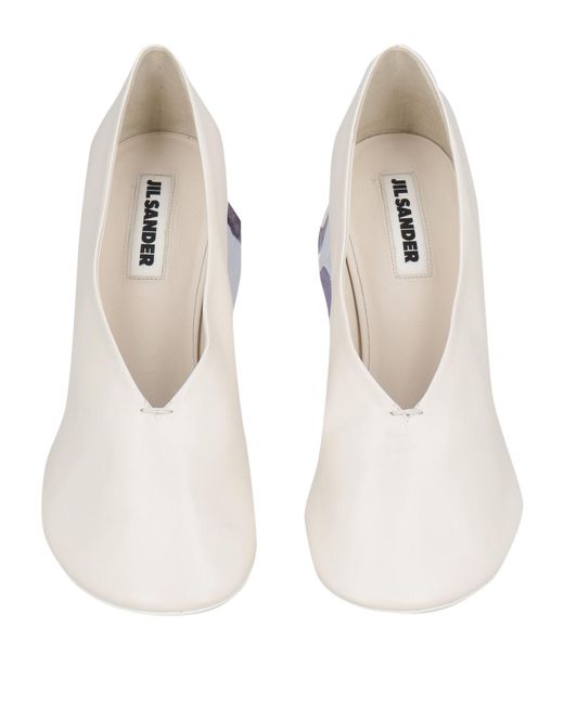 Jil Sander White Pumps Leather
