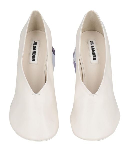 Jil Sander White Pumps Leather