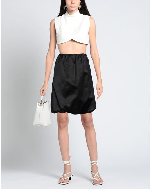 Khaite Mini Skirt in Black | Lyst UK