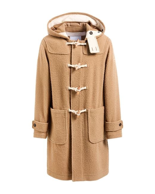 Jacob Cohen Natural Camel Coat Wool for men