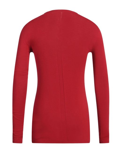 Rick Owens Red Sweater Viscose, Polyester for men