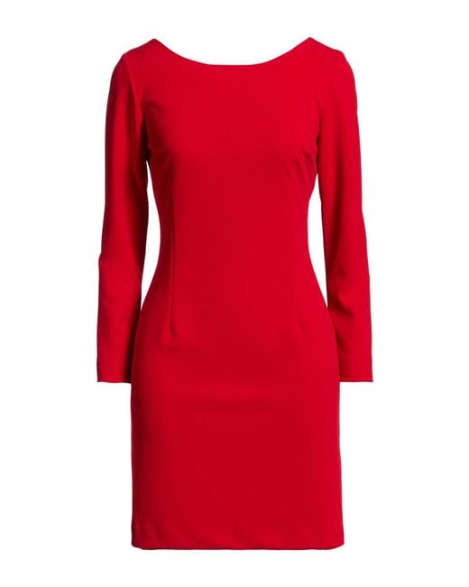 NINA 14.7 Red Mini Dress Polyester, Elastane