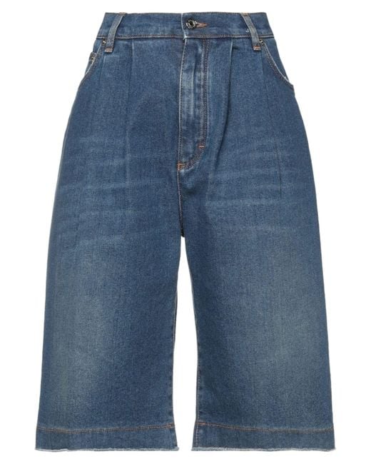 Dolce & Gabbana Blue Denim Shorts Cotton, Elastane