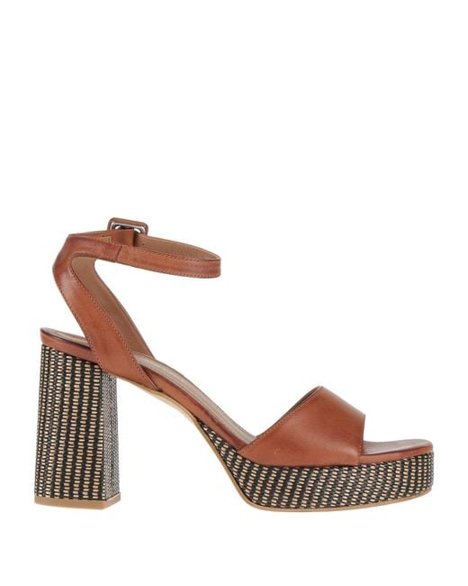 Tsakiris Mallas Brown Sandals Leather