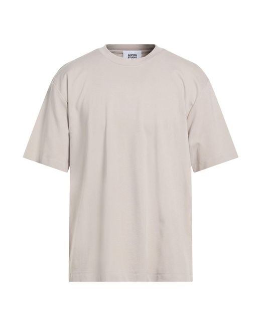 Camiseta Alpha Studio de hombre de color White