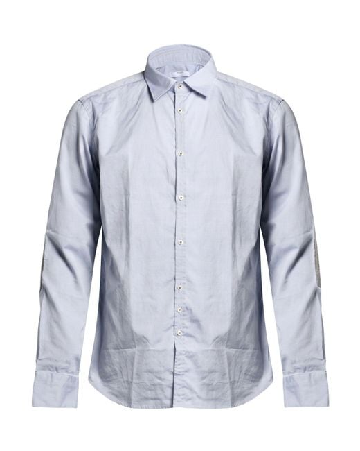 Aglini Blue Shirt Cotton for men
