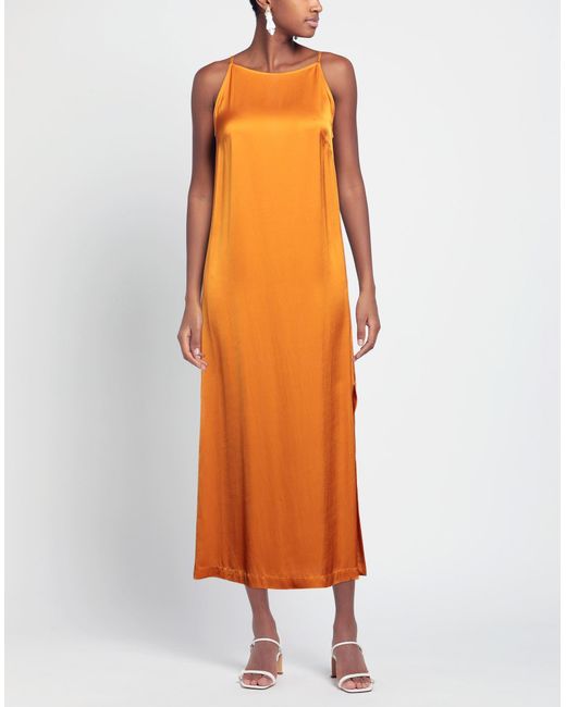 Ottod'Ame Orange Midi Dress