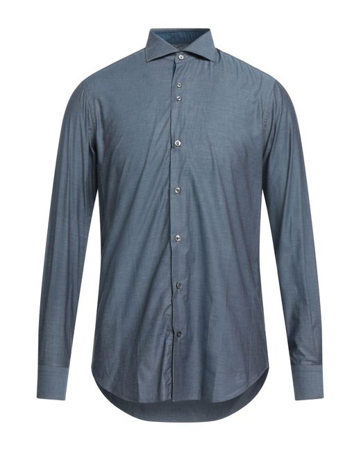 Chemise Pal Zileri pour homme en coloris Bleu Homme Vêtements Chemises Chemises casual et boutonnées 