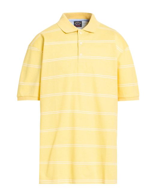 Paul & Shark Yellow Polo Shirt Cotton for men