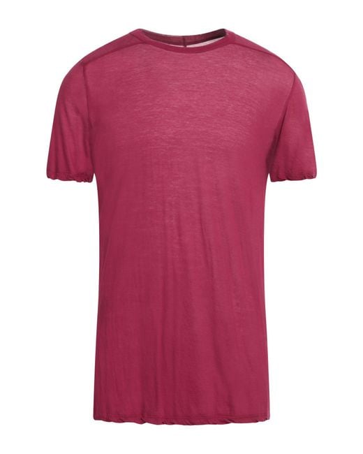 Rick Owens Pink T-Shirt Cotton for men