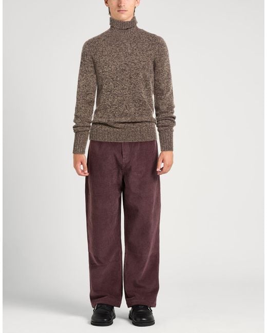 Drumohr Brown Dark Turtleneck Lambswool for men