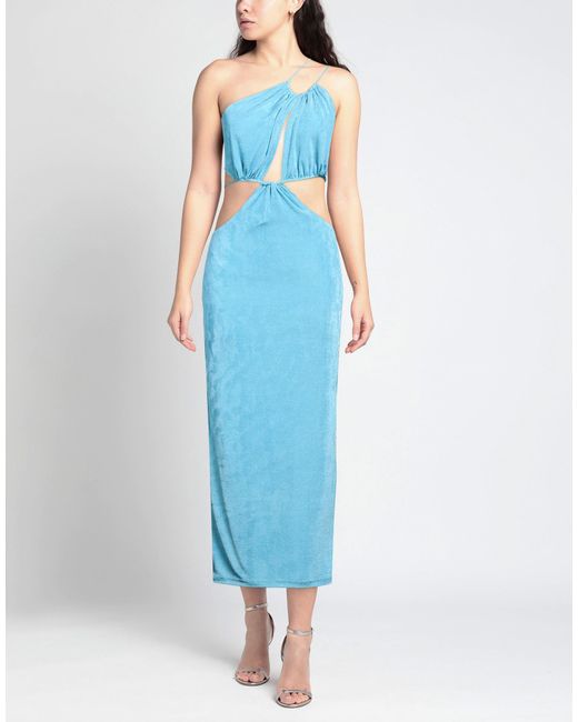 Misha Blue Midi Dress