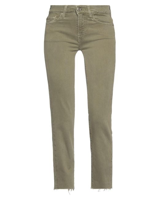 7 For All Mankind Green Jeanshose