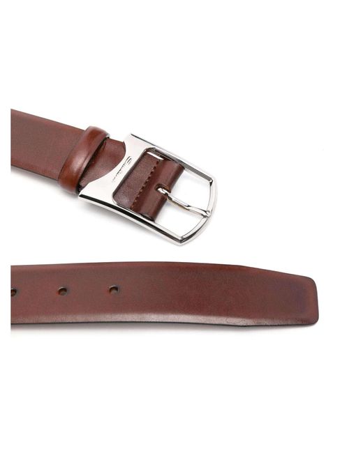 Cinturón Santoni de hombre de color Brown
