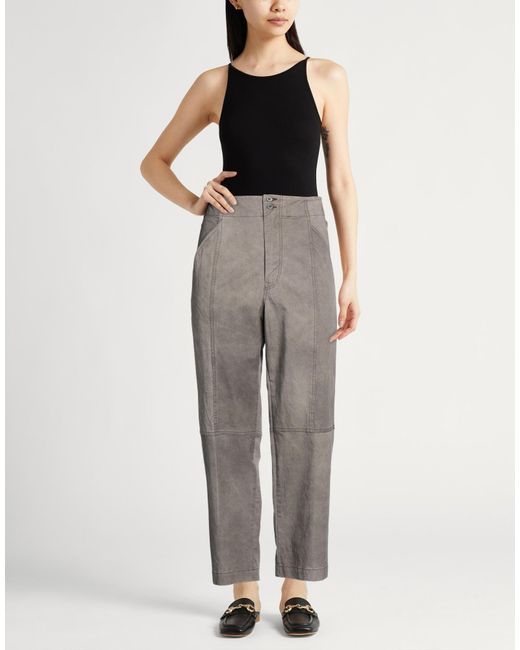Gentry Portofino Gray Pants Cotton, Elastane