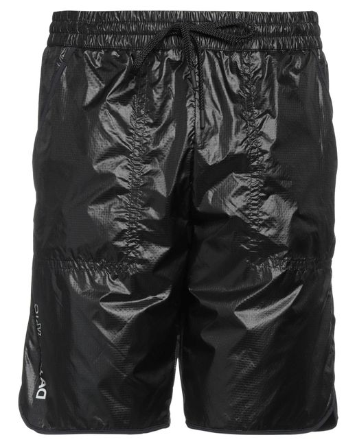 3 MONCLER GRENOBLE Black Shorts & Bermuda Shorts for men