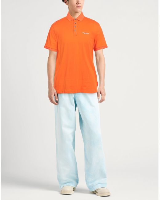 ARMANI EXCHANGE Orange Polo Shirt for men