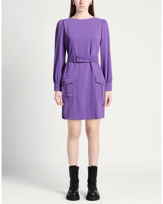 Nenette Purple Mini Dresses