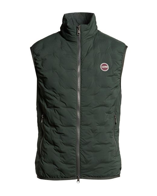 Colmar Green Vest Polyester, Elastane for men