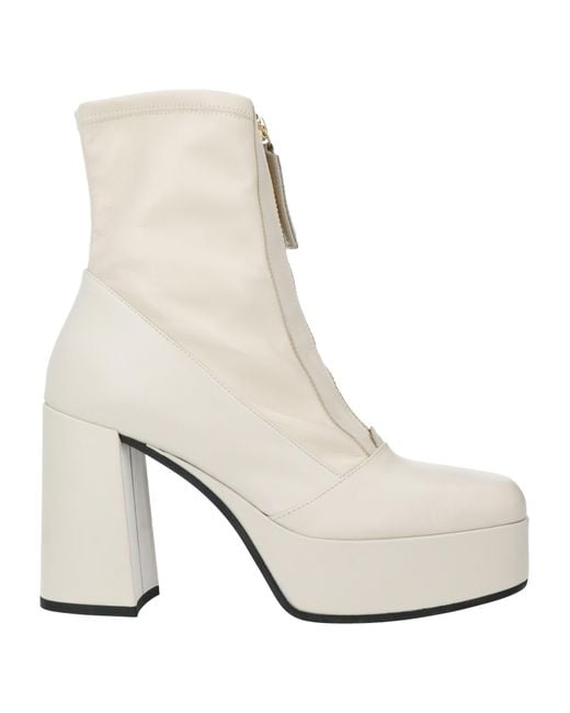 Loriblu White Ankle Boots