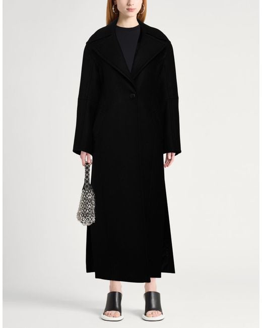 Blumarine Black Coat Wool, Polyamide