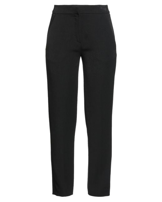 Raffaela D'angelo Black Pants Polyester, Viscose, Elastane