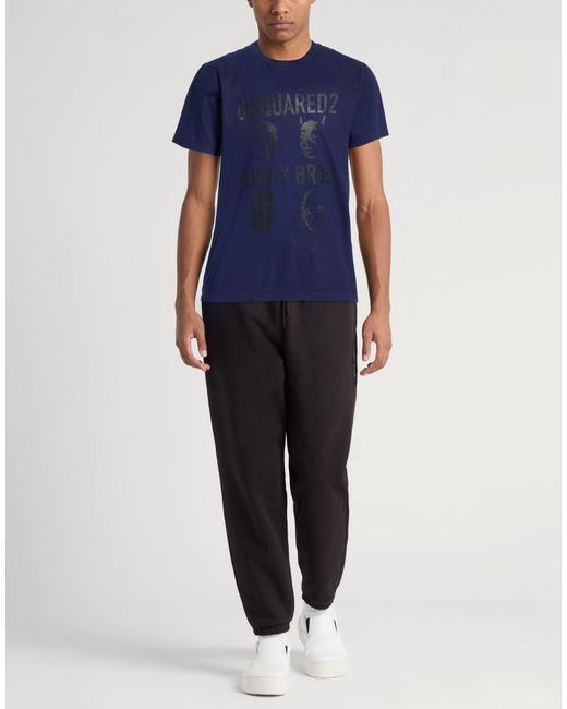 Camiseta DSquared² de hombre de color Blue