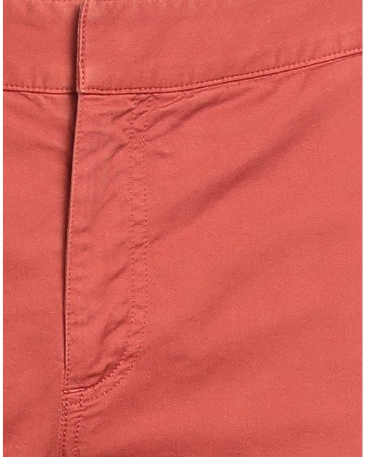Orlebar Brown Red Rust Shorts & Bermuda Shorts Cotton, Elastane for men