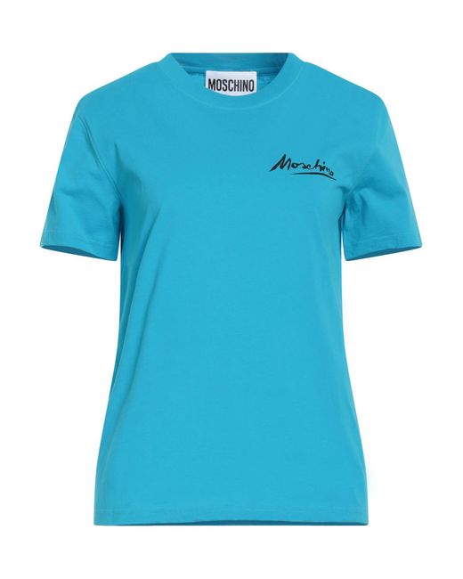 T-shirt di Moschino in Blue