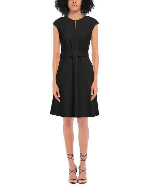 Marella Black Midi Dress Polyester, Viscose, Elastane