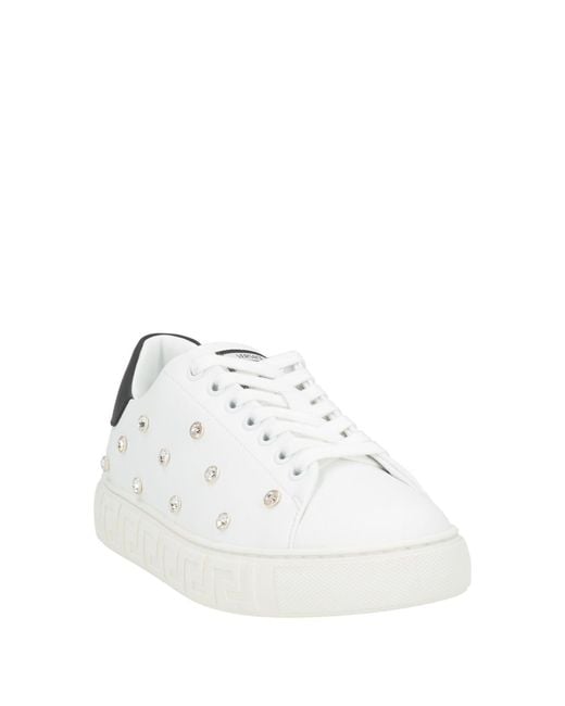 Versace White Sneakers Leather