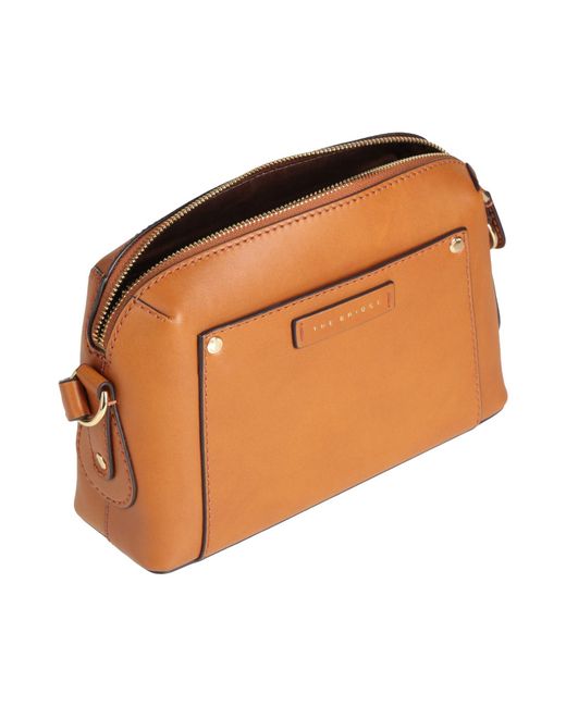 The Bridge Brown Cross-Body Bag Leather