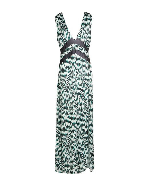 Gaelle Paris Green Maxi Dress Polyester, Polyamide, Elastane