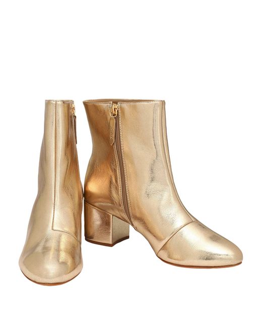 SCHUTZ SHOES Ankle Boots in Metallic | Lyst