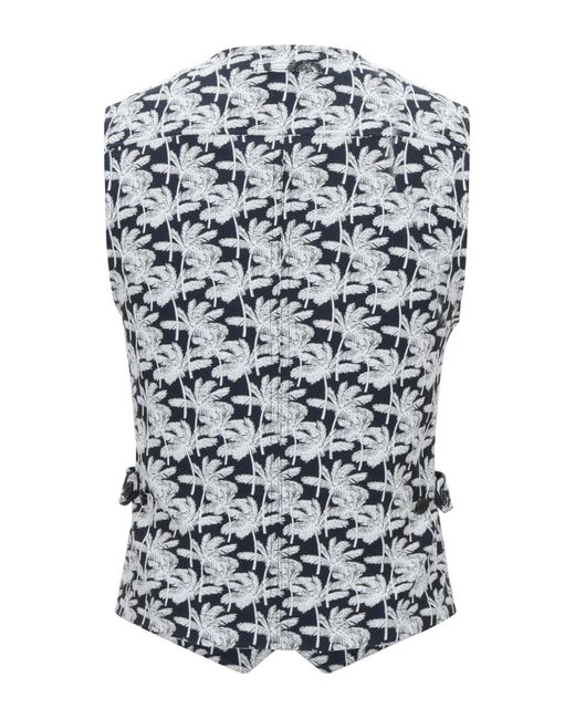 T-jacket By Tonello Gray Midnight Tailored Vest Polyester, Polyamide, Cotton for men