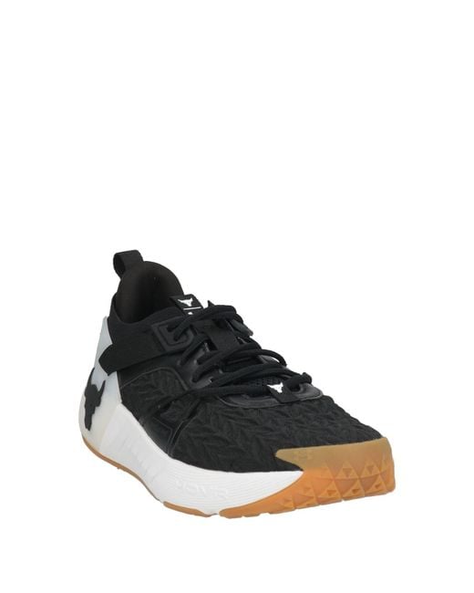 Under Armour Black Sneakers Textile Fibers, Synthetic Material for men