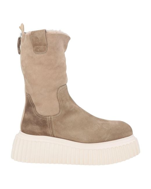 Agl Attilio Giusti Leombruni Natural Military Ankle Boots Leather